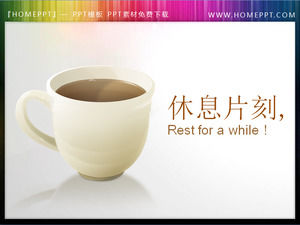 Coffee cup background slideshow break material download