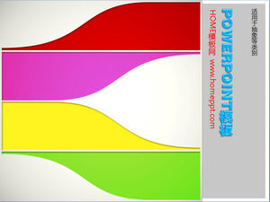 mode couleur dynamique modèle PPT télécharger