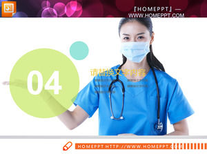 Color fresh medical PPT chart free download