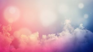 Image d'arrière-plan PPT nuage nuage dégradé de couleurs