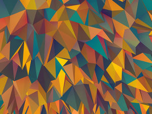 Color pirates dream space polygon PowerPoint background image