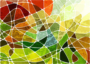 Buntes Mosaik Hintergrund Kunst-Bild von PPT-Vorlage