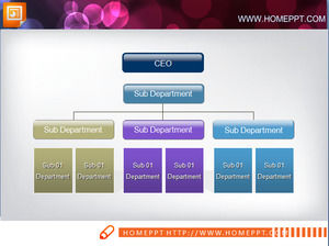 Company form PPT organizational chart template download