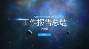 Cosmic Planet Background Business Report PPT Template
