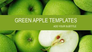 Crisp dulce verde Slide Apple Template