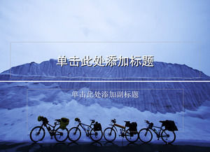 Cycling travel ppt template