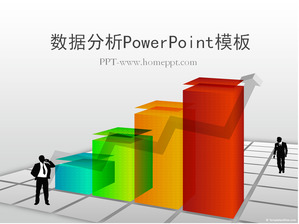 Data Statistik Analisis PowerPoint template yang tersedia untuk download gratis.