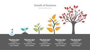 Develop and grow progressively PPT graphics