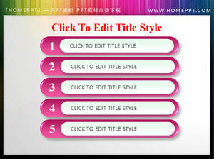 Exquisite rosa de cristal estilo de download modelo de catálogo de slides