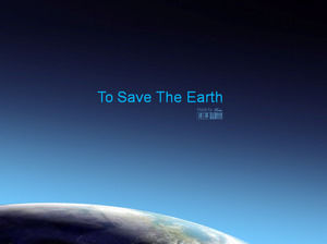 Exquisite protection of the earth PPT template download