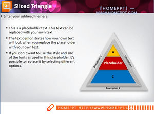 graphiques pyramide exquise PPT chart télécharger matériel