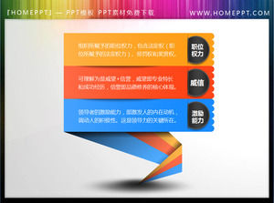 Exquisite red, yellow, blue, three-color PowerPoint directory material download