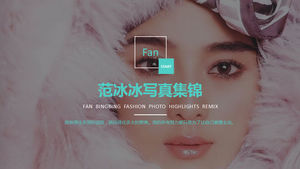 Fan Bingbing photo collection PPT download