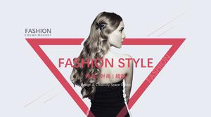 Female fashion trend PPT template download