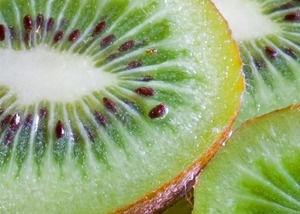Unas láminas de la plantilla de PowerPoint fruta de kiwi