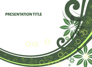 Floral green presentation