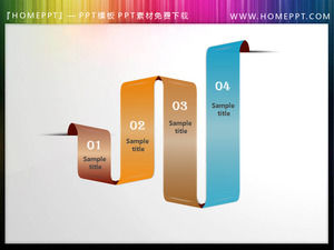 Folding Ribbon PowerPoint Director Format Free Download
