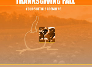 Thanksgiving Day obce PowerPoint Template Pobierz