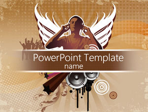 musik gratis powerpoint template