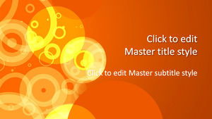 Free Orange Abstract Design for PowerPoint