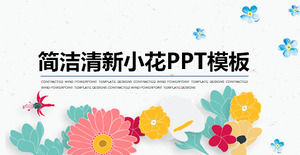 Frisch und schön Vektor floral Hintergrund Kunst Design PPT Vorlage, Kunst PPT Vorlage Download bereit