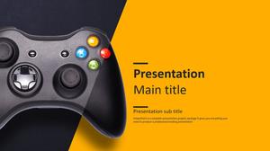 Gamepad game industry theme PPT template