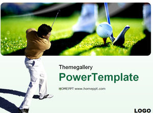 Golf Sport Sport PPT-Vorlage