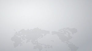 灰色の世界地図のドットマトリックス背景PPTの背景画像