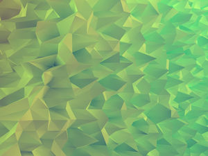グリーン3DテクスチャポリゴンPowerPointの背景画像