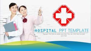 Green Micro Stereo Hospital PPT Template Download