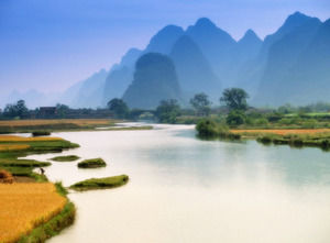 paysages Guilin - modèle PPT