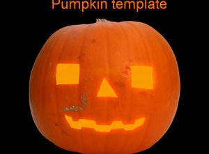 Halloween pumpkin lamp Powerpoint TemplatesHalloween pumpkin lamp Powerpoint Templates