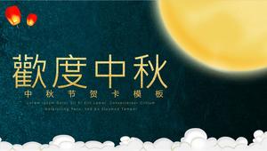 Happy family Mid-Autumn Festival PPT template