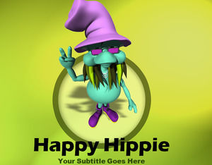 szczęśliwy hippie