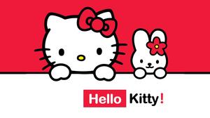Hello Kitty ładny kitty kot PPT szablon