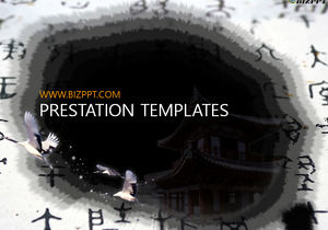 Korean ink style ppt template