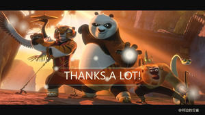 Plantilla PPT del póster de la película Kung Fu Panda