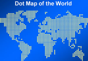 Mapa del Mundo celosía