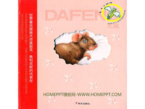 „Mała mysz bez słowa książki wiatrem” książka obrazkowa historia PPT