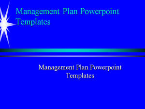 Yönetim Planı Powerpoint Şablonları