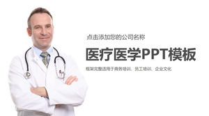 Template slide medis untuk latar belakang dokter asing unduh gratis