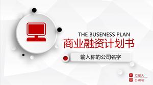 Micro-stereo business financing plan PPT template