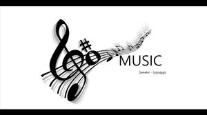 Music music music education PPT template