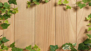 自然木板条藤PPT背景图片