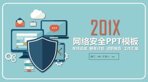 Modelo de PPT de proteção de segurança de informações de rede