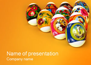 Oil painting eggs Powerpoint Templates