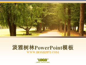 Parque Fundo de madeira modelo de PowerPoint de download
