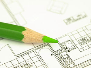Creion pe planuri arhitecturale șablon powerpoint