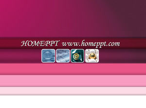 粉红色的布图案经典PPT模板下载