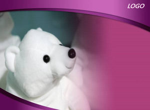 Polar bear puppets - animal PPT template